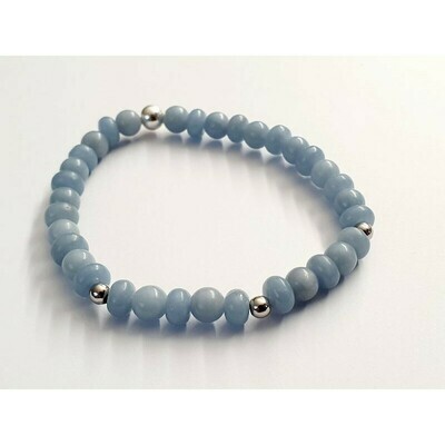 Bracelet angélite 6mm