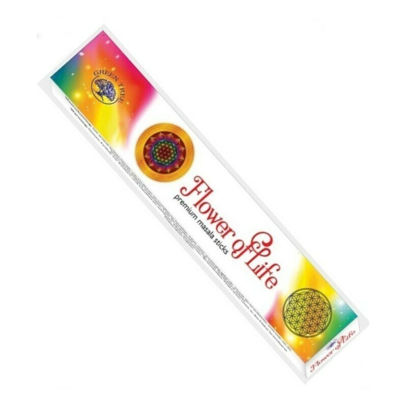 Encens Green Tree Flower of Life 15G