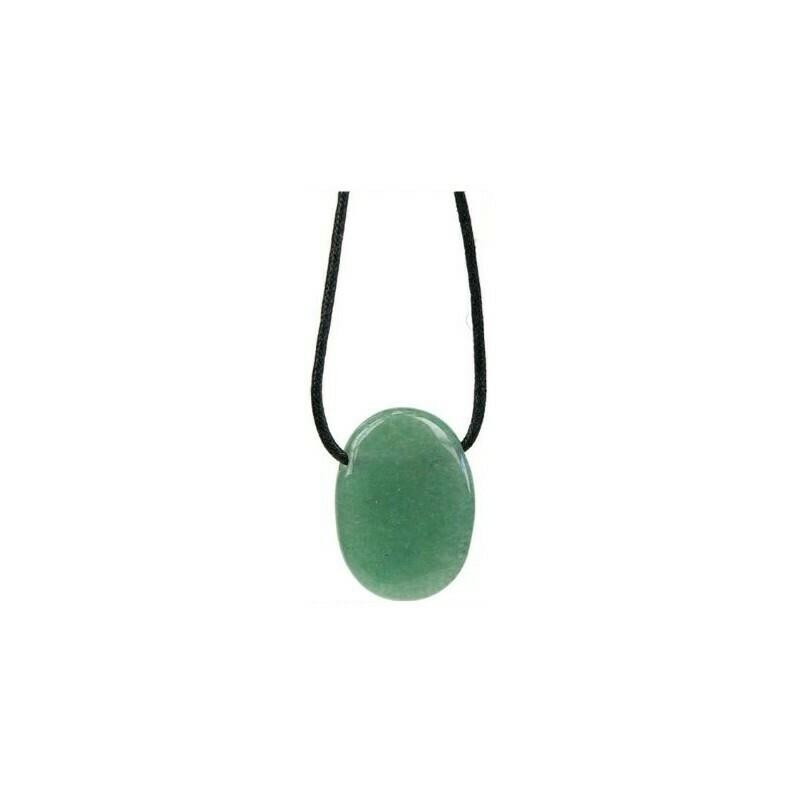 Pendentif percée en Aventurine verte