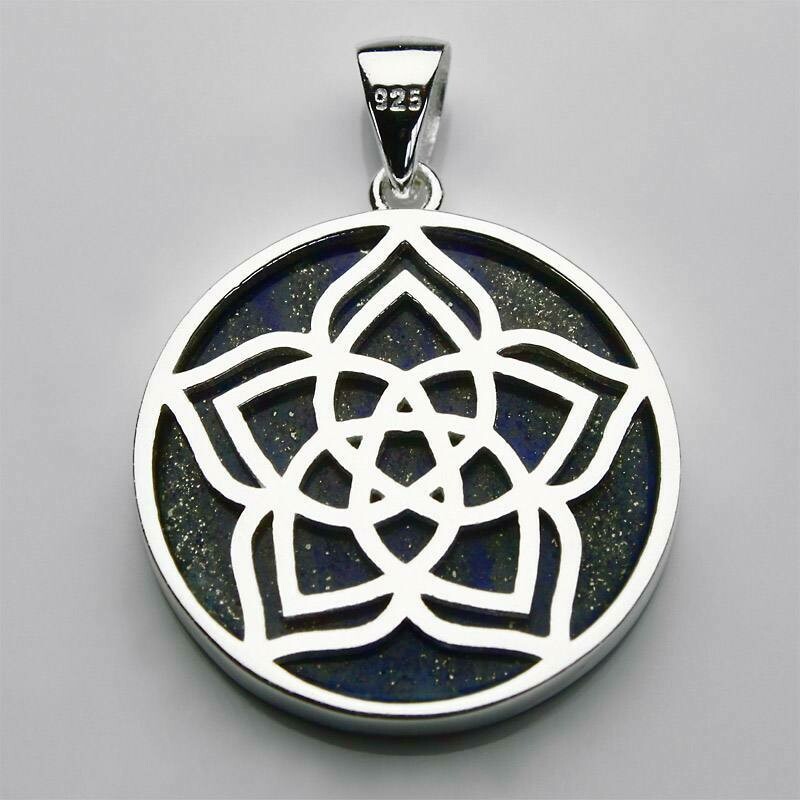Pendentif Fleur de venus avec Lapis Lazuli