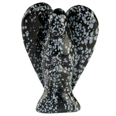 Ange en Obsidienne flocon de neige