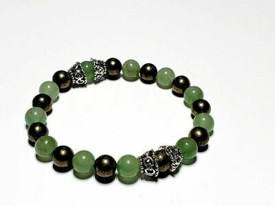 Bracelet Aventurine et Pyrite