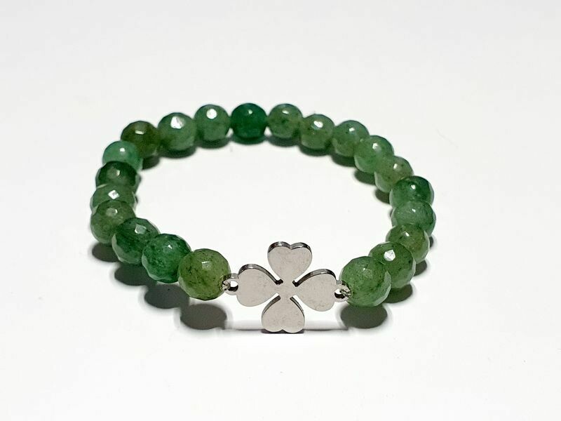 Bracelet Aventurine facettée 8 mm