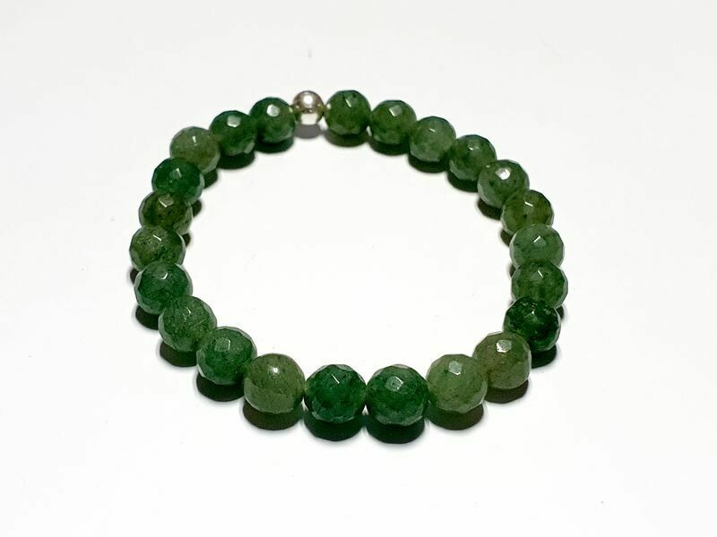 Bracelet Aventurine facettée 8 mm
