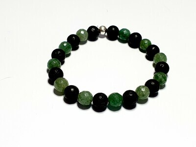 Bracelet Aventurine facettée 8 mm
