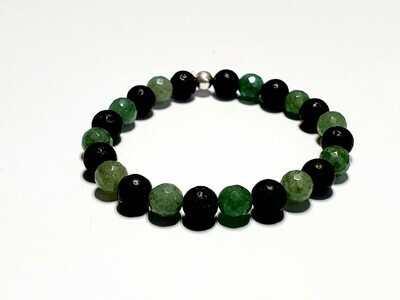 Bracelet Aventurine facettée 8 mm