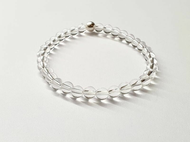 Bracelet Cristal de roche 6 mm