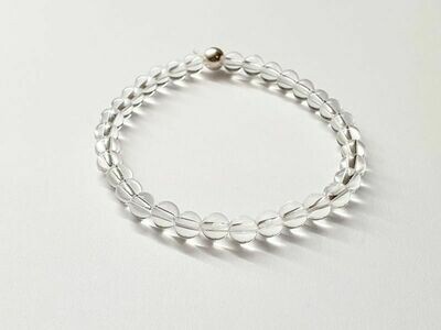Bracelet Cristal de roche 6 mm