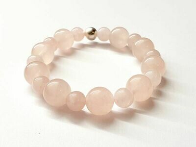 Bracelet Quartz Rose 8 mm et 12 mm