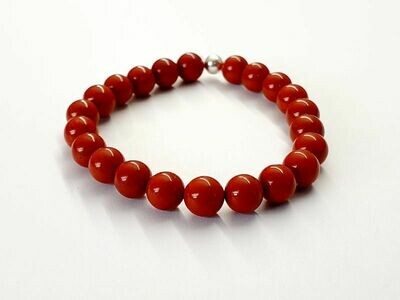 Bracelet Jaspe rouge 8 mm