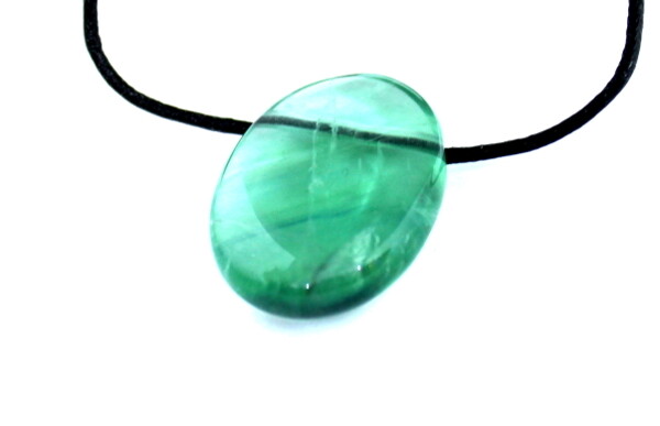 Pendentif percée en Fluorite