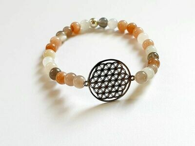 Bracelet Pierre de Lune 6 mm