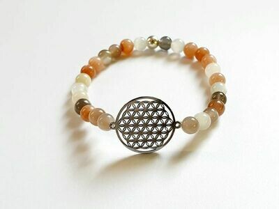 Bracelet Pierre de Lune 6 mm