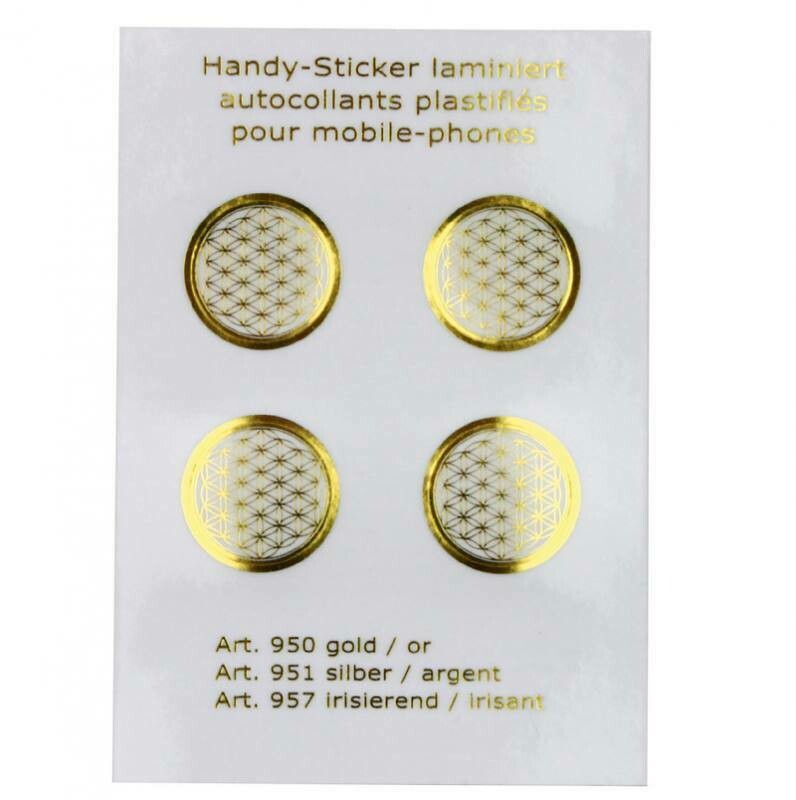 Autocollants pour mobile  fleur de vie doré
