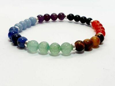 Bracelet 7 Chakra 6 mm