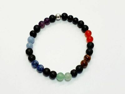 Bracelet 7 Chakra 6 mm