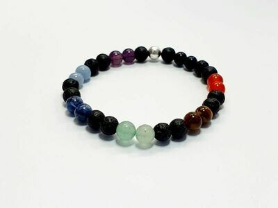 Bracelet 7 Chakra 6 mm