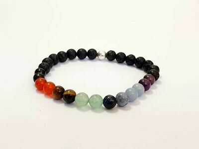 Bracelet 7 chakra 6 mm