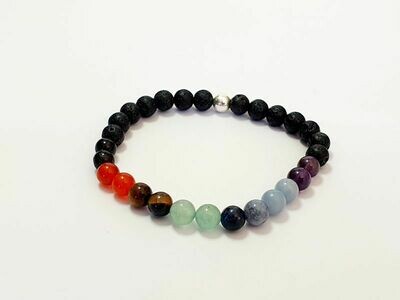 Bracelet 7 chakra 6 mm