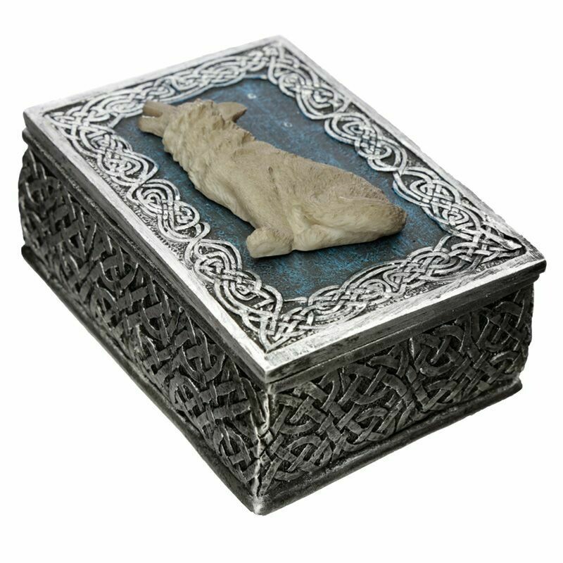 Boîte à bijoux loup
