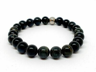 Bracelet oeil de faucon, 8 mm