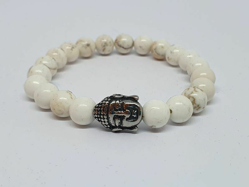 Bracelet magnésite 8 mm