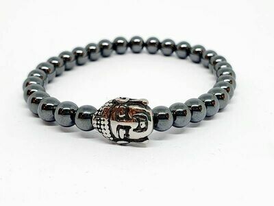 Bracelet Hématite, 6 mm