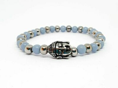 Bracelet Angélite, 6 mm