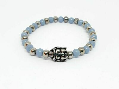 Bracelet Angélite, 6 mm
