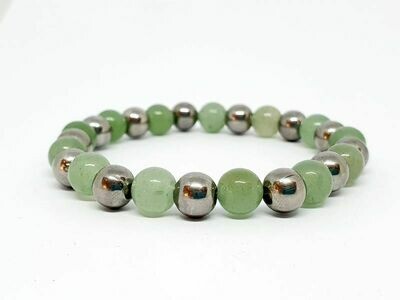 Bracelet Aventurine verte, 8 mm
