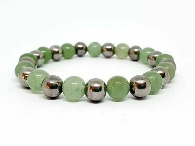 Bracelet Aventurine verte, 8 mm