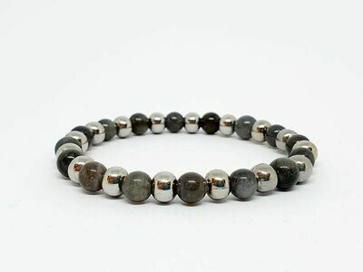 Bracelet labradorite, 6 mm