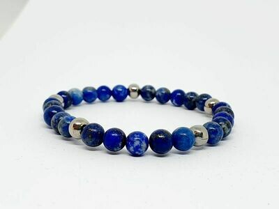 Bracelet Lapis Lazuli, 6 mm