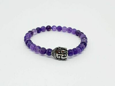 Bracelet Améthyste facettée, 6 mm