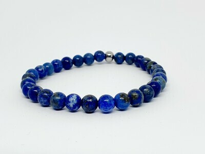Bracelet Lapis Lazuli, 6 mm