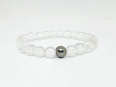 Bracelet Cristal de roche, 8 mm