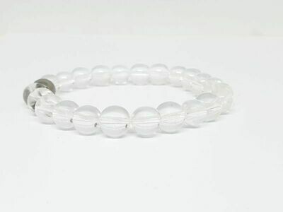 Bracelet Cristal de roche, 8 mm