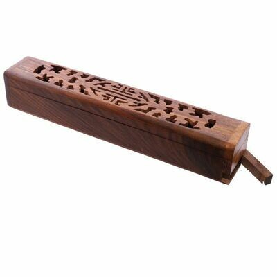 Brûle encens - Boîte en bois sculpté