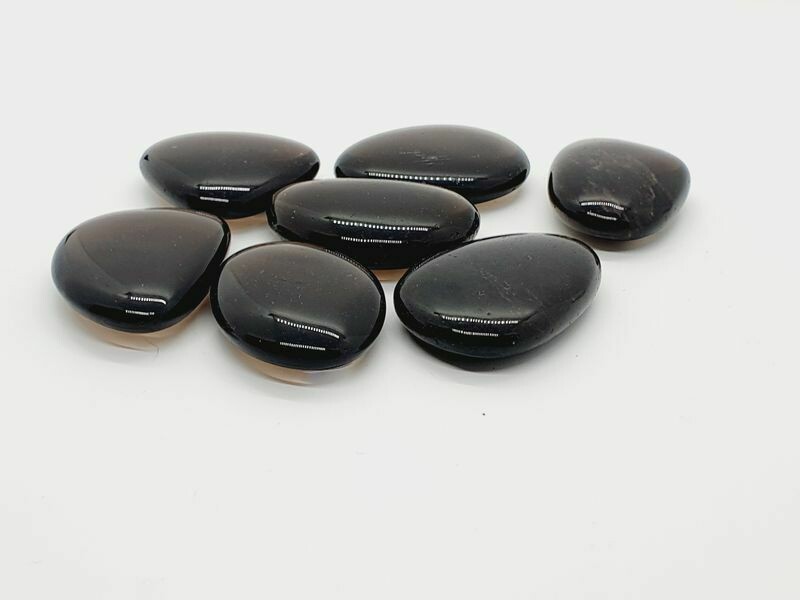 Galet Obsidienne transparente (fumée)