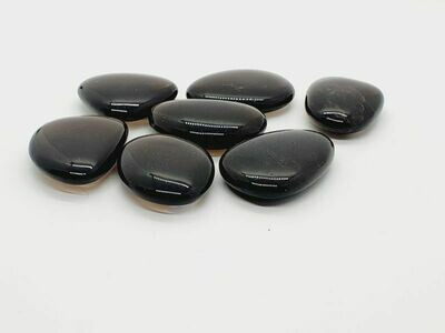 Galet Obsidienne transparente (fumée)
