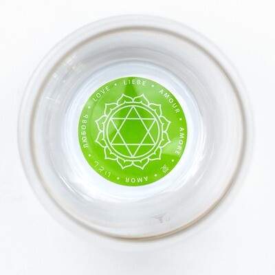 Verre chakra du cœur