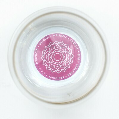 Verre chakra couronne