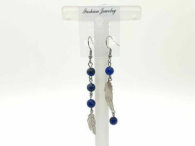 Boucle d'oreille Lapis Lazuli 6 mm