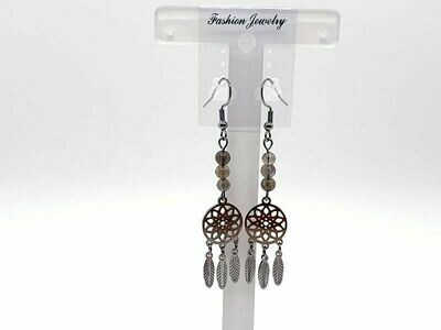 Boucles d'oreilles Labradorite 4 mm