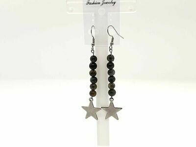 Boucles d&#39;oreilles Labradorite 6 mm