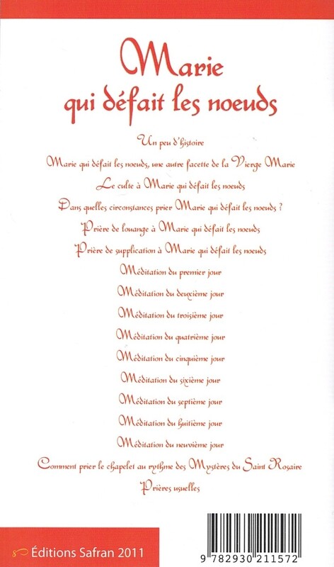 Livret neuvaine Marie qui défait les nœuds