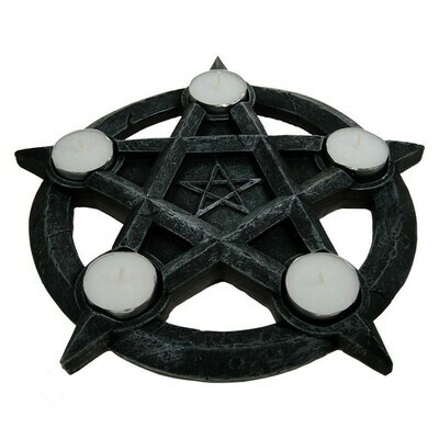 Bougeoir pentagramme 26 cm