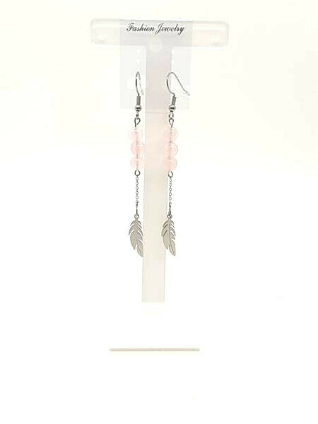 Boucles d&#39;oreilles Quartz rose, 6 mm