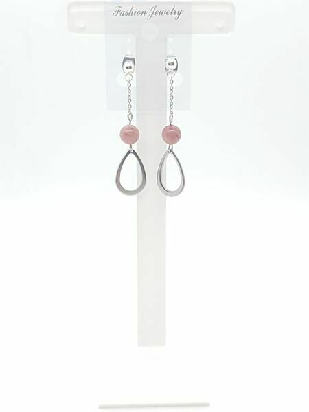 Boucles d&#39;oreilles Rhodonite, 6 mm