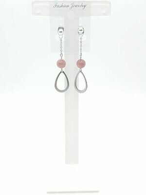 Boucles d&#39;oreilles Rhodonite, 6 mm